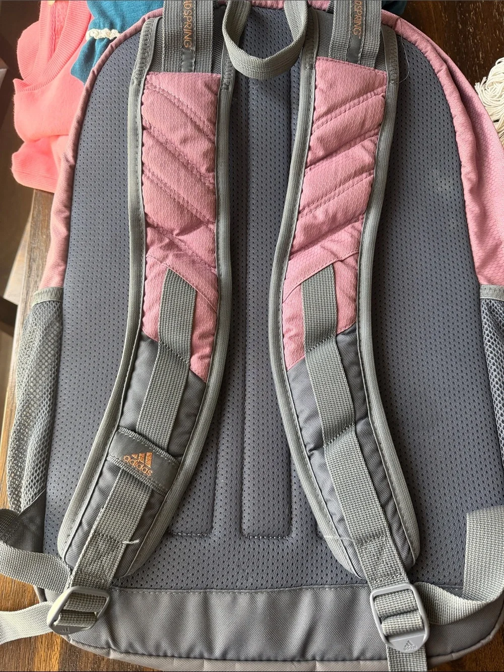 adidas Dusty Rose and Gray Women's Backpack
